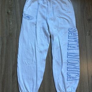 Garage White and purple Sweatpants